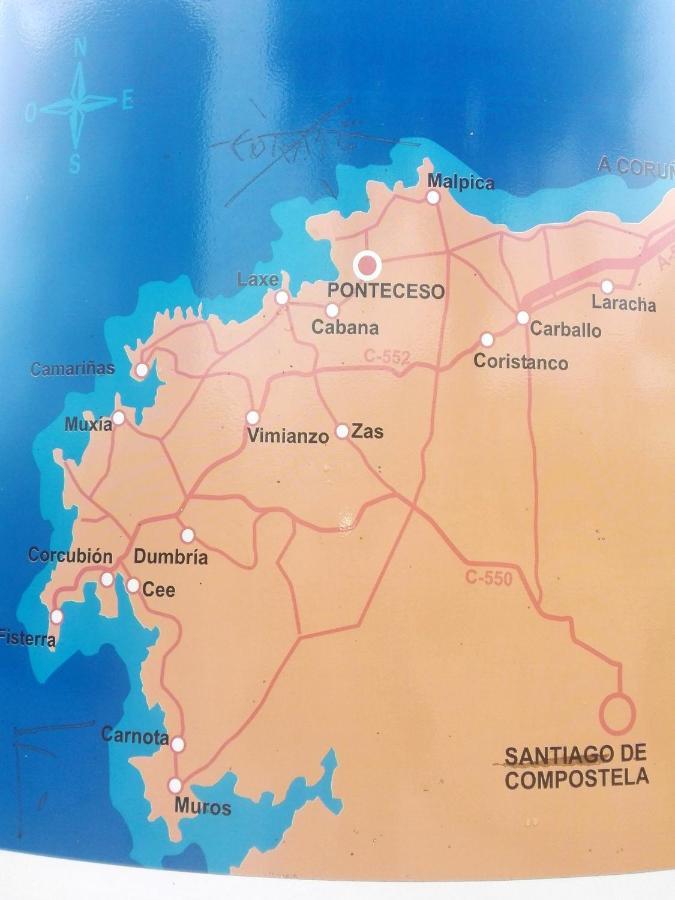 Terra Do Mar Atico Nuevo En Costa Da Morte, Camino De Los Faros Ponteceso 外观 照片